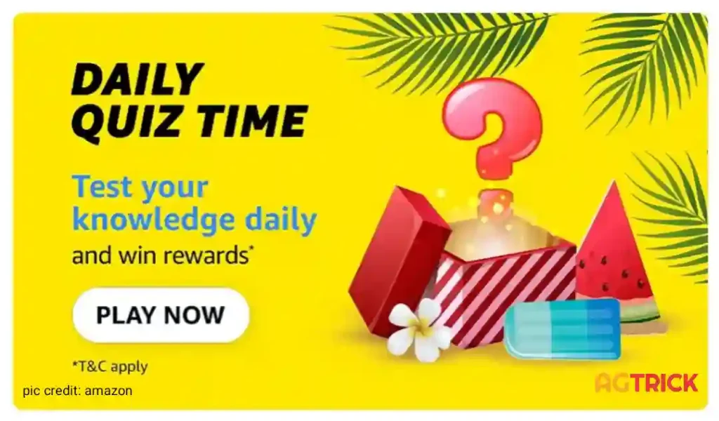 Amazon daily quiz time answers today 7 April 2023