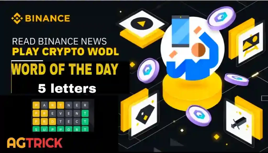 binance wodl words 5 letters today 