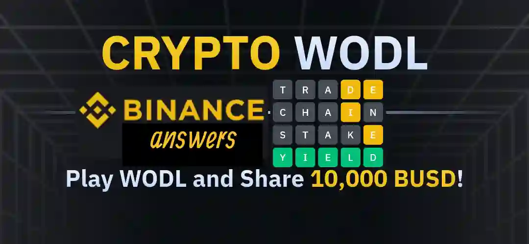 binance wodl words 4 letters today